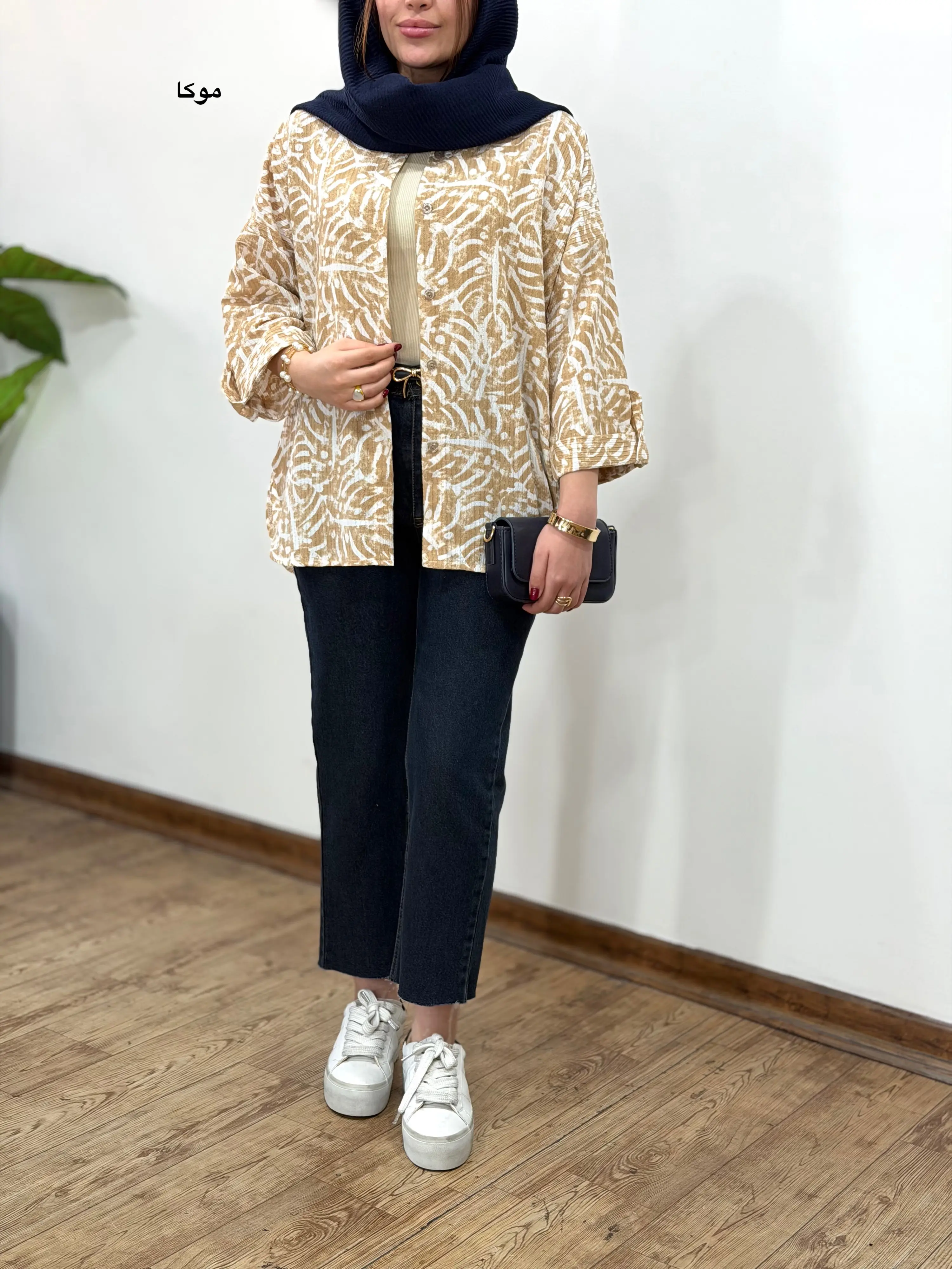 تونیک مانتویی لینن ناز مهر